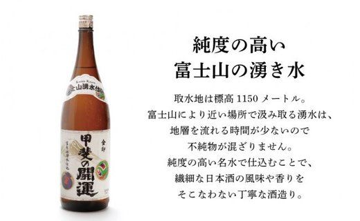 DB004　富士山湧水仕込み　 日本酒飲み比べセット（1.8L)