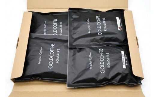 [軽め／粉] コーヒー100g×4種 [ゴールド珈琲 大阪府 守口市] [2282]