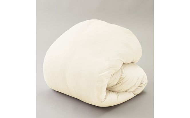 GS012とろける羽毛ふとん［シングル］合掛けふとん 専用カバー付き/クリーム