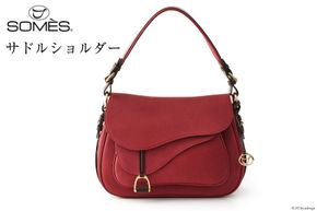 SOMES バッグ レディース イルザ IL-41 サドルショルダー（ワイン） [ソメスサドル株式会社 北海道 砂川市 12260612-wi] ソメス 本革 ショルダーバッグ カバン 鞄 革鞄 レザー 革 革製品 肩掛け