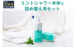 ミントシャワー本体と 詰め替え用 セット ( ハッカ はっか 薄荷 冷感 消臭 スプレー 天然 )【007-0008】