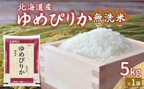 【令和6年産新米】ホクレン ゆめぴりか 無洗米5kg（5kg×1） TYUA020