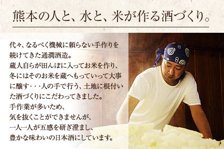 純米原酒「水の鼓動」御船観光協会 御船町産ヒノヒカリ使用《30日以内に出荷予定(土日祝除く)》---mifune_imk_2_720ml---