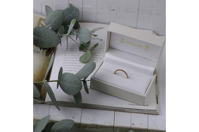 【M62-002】舞 イエローゴールド ダイヤモンド0.1ct