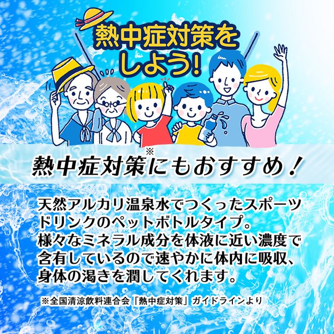 isa375 【定期便6回】スポーツドリンク 500ml 合計144本(24本×6回) スポゼロ ペットボトル カロリーゼロ 天然アルカリ 温泉水 でつくった スポーツ 飲料 鹿児島県 伊佐市 で製造 グレープフルーツ の香り ミネラル がたっぷり クエン酸 1,150mg/本含有【財宝】