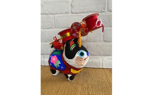 AW004-1 でんでん犬張子(大)　手作り張子人形