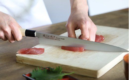 H8-110 濃州正宗作 ステンレス和包丁 刺身270mm