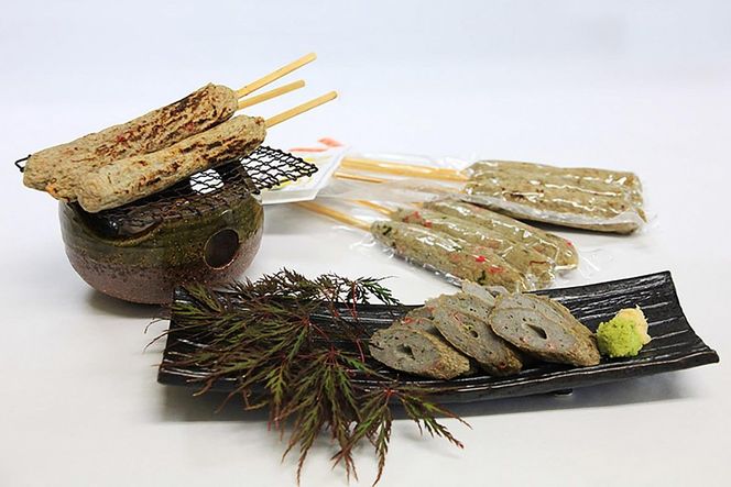 おつまみセット(バイ貝の串焼き・沖ギスの竹棒)　AN00066