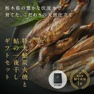 【鮎の食べ比べセット 特大炭火焼3尾・一夜干し3尾】ギフト 産地直送 天然仕立て おつまみ 高級 ※沖縄・離島への配送不可