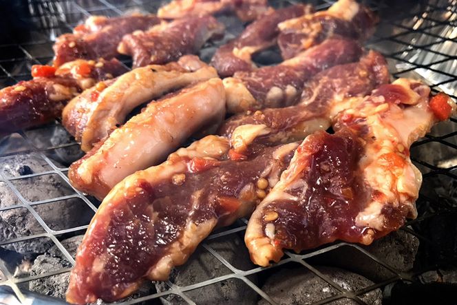 BE304【島原の恵み食べ比べ】長崎牛「サガリ肉」西京味噌漬け 500g・雲仙もみじ豚「中落ちカルビ」スタミナ焼き 600g