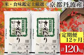 訳あり 米【12回定期便】京都丹波産 きぬひかり 10kg(5kg×2)×12ヶ月 計120kg ※米食味鑑定士厳選 ※精米したてをお届け【京都伏見のお米問屋が精米】《コロナ支援 緊急支援 米 令和5年産》 ※北海道・沖縄・離島への配送不可