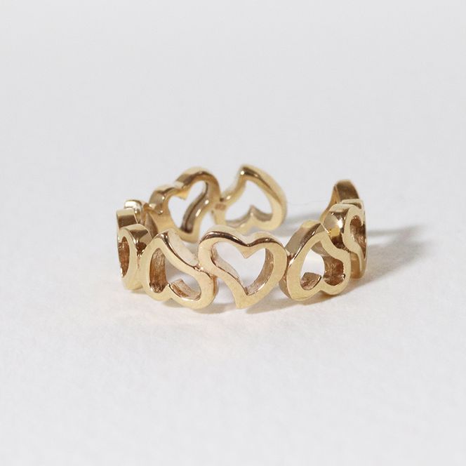 K10　 ハート　イヤーカフ　BQ-58