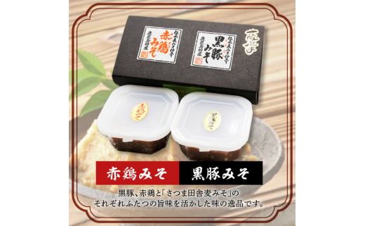 【5営業日以内に発送】ヒシク藤安醸造　黒豚赤鶏みそ二点セット　K026-004
