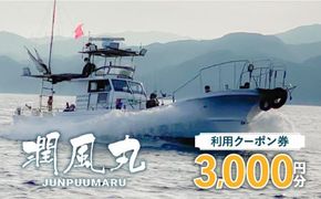 潤風丸利用クーポン券（3,000円分）　K153-FT001