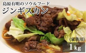 AD175 島原有明のソウルフード　「ジンギスカン」1kｇ　(家族用）