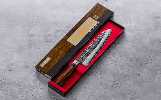 H50-48 さくさく 鎚目ダマスカス 三徳包丁 180mm(安田刃物 H50-48 さくさく 鎚目ダマスカス 三徳包丁 180mm(安田刃物