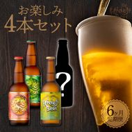 6ヶ月定期便　宮崎ひでじビール　お楽しみ4本セット　N073-YZD0105