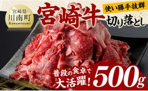 宮崎 牛切り落とし 500g【 肉 牛肉 国産 宮崎県産 黒毛和牛 和牛 切り落とし 】[D11418]