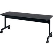 ミーティングテーブル 1800×450 KV1845-BK1（3.ブラック） スタッキング テーブル キャスター デスク 愛西市 / タック株式会社[AEAH022-3]