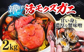 【先行予約】【2026年11月下旬以降順次発送】新鮮 活モクズガニ 2kg (10〜24杯前後) オス メス セット《築上町》【明青丸】 蟹 カニ カニ味噌[ABCB006]