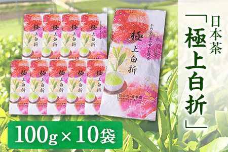 独特の甘み・日本茶「極上白折」[60日以内に出荷予定(土日祝除く)][100g×10袋] 熊本県 大津町産 有限会社 のだ・香季園---so_nodagokusira_60d_24_24000_10h---