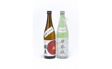 「日本城」純米大吟醸酒と純米吟醸酒「根来」720ml飲み比べセットXH036