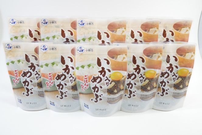 いか入りめかぶ 170g 10個セット [小野万 宮城県 気仙沼市 20564618] 魚 魚介類 いか イカ めかぶ メカブ 醤油 いかめかぶ イカめかぶ 冷蔵 酒の肴 おつまみ おかず ご飯のお供 珍味 セット