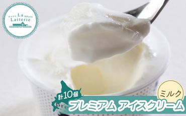 【無添加】北海道 プレミアム アイスクリーム（ミルク）10個【1111401】
