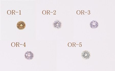 【SJ-91】Pt999　オレンジ非加熱サファイアダイヤモンドリング　AQ-184