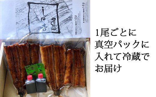 しげ吉 炭火焼 うなぎ長焼き 2本セット（冷蔵）