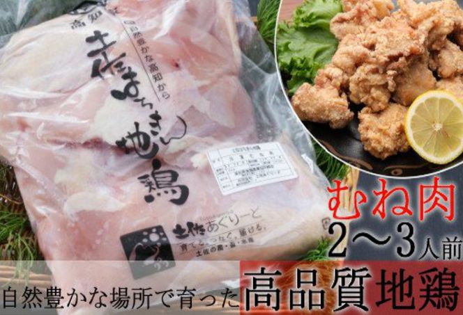 はちきん地鶏のもも肉・むね肉 １ｋｇセット　室戸海洋深層水塩付 ag016