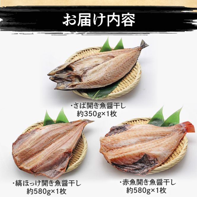「ジョイフーズ」魚醤干し 干物３種セット[052S04]