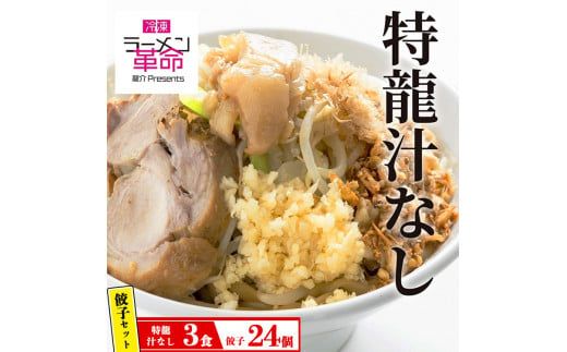 [セット商品]特龍汁なし×3食+龍介餃子24個入り×1食セット ※離島への配送不可