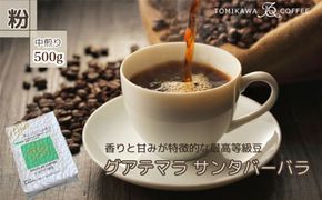 自家焙煎コーヒー豆専門店とみかわの「グアテマラ　サンタバーバラ」500g（粉） ※北海道・沖縄・離島への配送不可