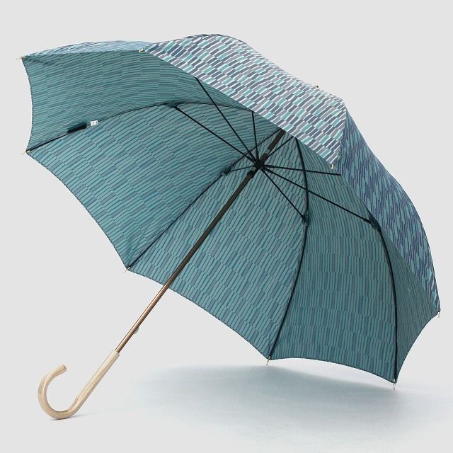 CB009　【槙田商店】晴雨兼用長傘　ノルディック　小枝　ブルー