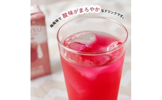 サンA 紅酢［機能性表示食品］紙パック 24本【国産 九州産 宮崎県産 梅 紅酢 ガラクトオリゴ糖 ビフィズス菌 便通改善 腸内環境 梅風味 ドリンク 飲料 酢】 [E3002]