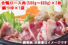 鴨鍋セット (合鴨ロース肉450g×2枚、鍋つゆ×1袋 3～4人前) [0396]