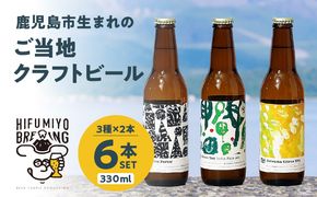 鹿児島市生まれのご当地クラフトビール6本セット　K203-001