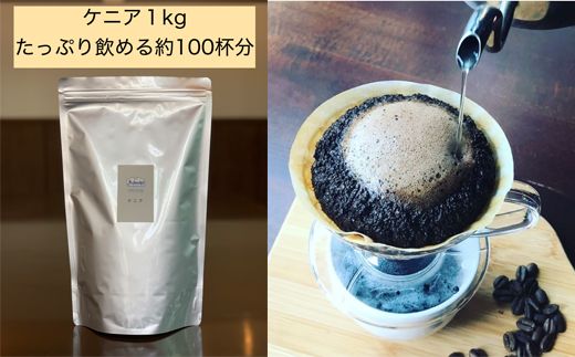 S20-27 カフェ・アダチ 厳選コーヒー豆 ケニア1kg