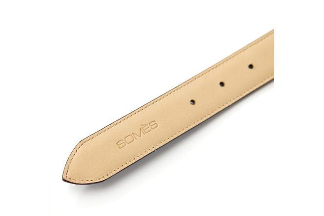 SOMES ベルト 本革 M-05 ラウンド型 (ダークブラウン SOMES ベルト 本革 M-05 ラウンド型 (ダークブラウン