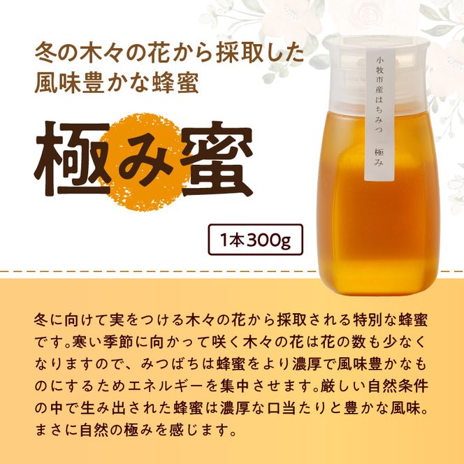 ＜国産＞新蜜＆極み 桃畑で作った完熟非加熱はちみつ2種（300g×2個）【愛知県小牧市】 [055A16]