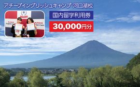 アチーブイングリッシュキャンプ河口湖校 利用券 30,000円分 FCZ001