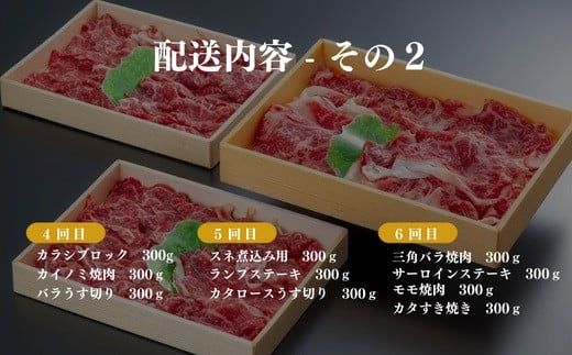 PA-01 【定期便】 豊後・米仕上牛 部位 17種類 食べつくし 6か月 6kg【極】