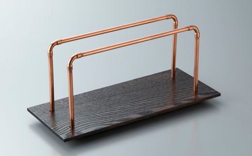 【L-590】木用美工房　梻拭漆ドリップスタンド【高島屋選定品】