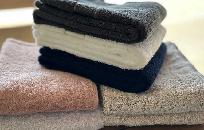 015B174 【オーガニックギフトタオル／かすみシリーズ】バスタオル２枚ギフトセット（グレー＆ブラウン）【泉州タオル 国産 吸水 普段使い シンプル 日用品】