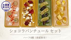 【お歳暮熨斗付】ショコラパンチュール　ハーフ4種（春夏秋冬）セット チョコレート チョコ スイーツ デザート 高級 ギフト 贈り物 お礼 プレゼント 手土産 お菓子 [DJ42-NT]