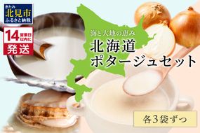 《14営業日以内に発送》海と大地の恵み 北海道ほたてとオニオンのポタージュセット 1箱 ( スープ 即席 帆立 玉ねぎ )【125-0042】