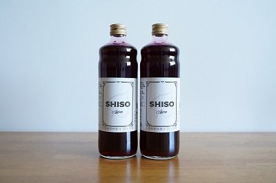 【碧南産赤しそ使用 】さわやかな甘み！農家がつくった赤しそシロップ 600ml×2本 H165-004