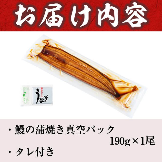 ＜入金確認後、2週間以内に発送！＞【数量限定】うなぎの大楠＜超特大＞1尾190g a1-016-2w