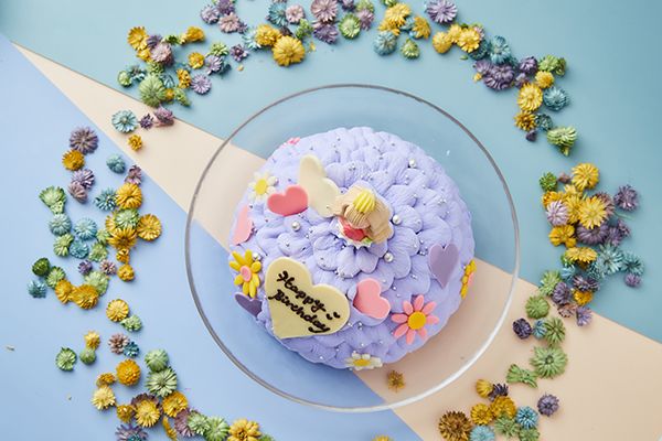 【Le Lis】プリンセスドール（パープル）♪とびっきり可愛い芸術デコレーションケーキ5号（4～6名様分）！もちろん美味しさにも自信！【冷凍でお届け・冷蔵解凍】 air